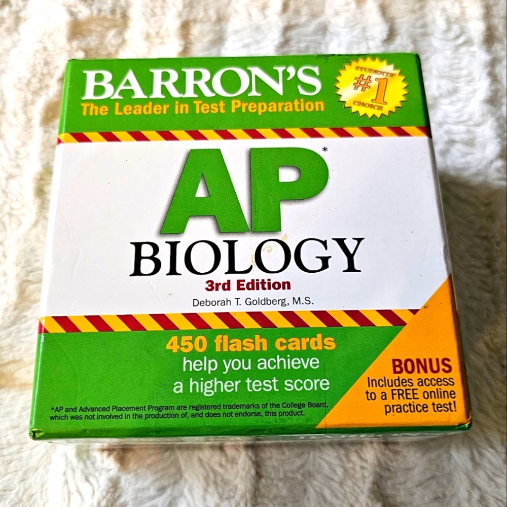 Ap biology flashcards 450 card set New In Box